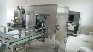 织金每小时300桶设备已安装完毕，进入调试工序及培训客户操作使用
